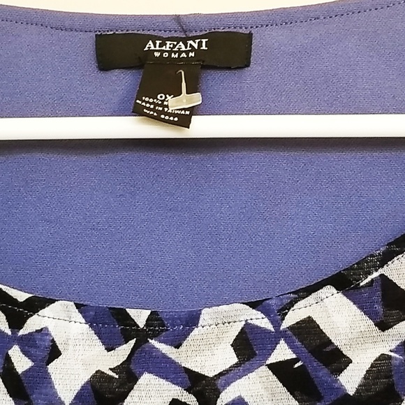 Alfani Tunic 3/4 Sleeves Women's blouses - Picture 3 of 8